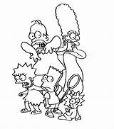 Simpsons Coloring Simpson Pages Family Kids Printable Marge Lisa Bart Maggie Homer Color Ecoloringpage Getcolorings Para Hit Show Library Clipart sketch template