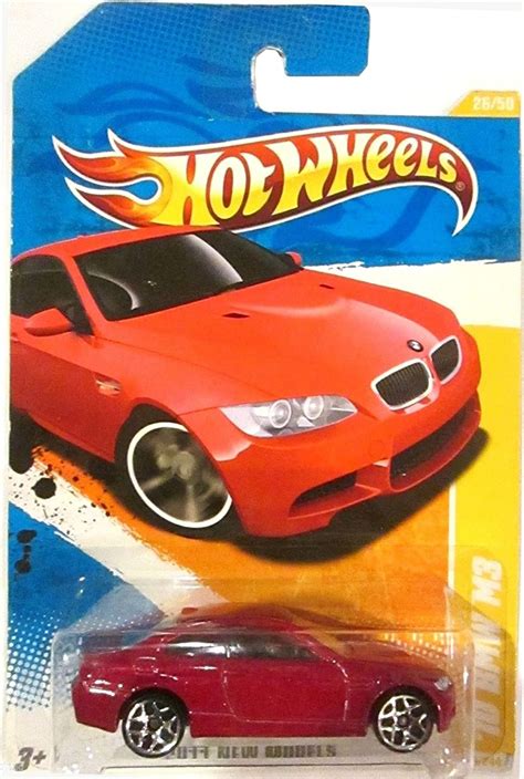 2011 Hot Wheels New Models 10 Bmw M3 Red On 2 Car Bands
