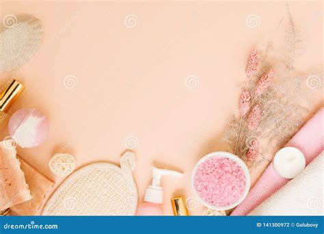 spa treatment body pampering set health beauty stock photo image