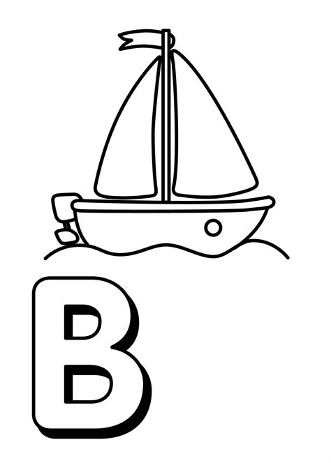 trains alphabet   boat coloring pages  kids fb printable