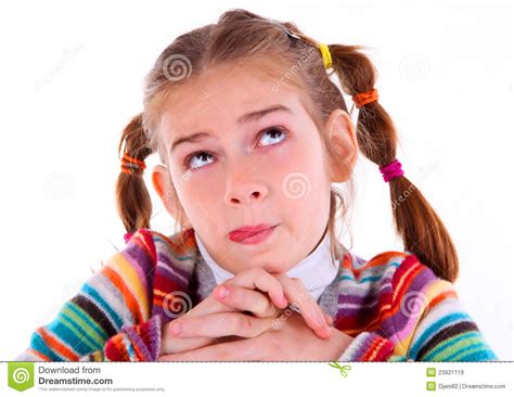 Teen Girl Make Crazy Funny Faces Royalty Free Stock Images