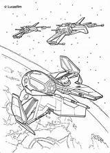 Wars Star Coloring Pages Spaceships Print Color Printable Hellokids sketch template
