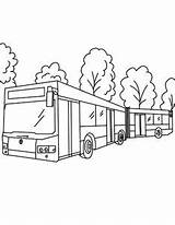 Bus City Coloring Pages Folding Bellows Turn Around sketch template