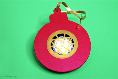 iron man arc reactor christmas ornament   lights