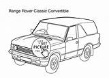 Coloring Rover Designlooter Convertible Range Super 2079 16kb Drawings sketch template