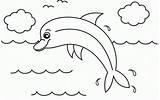 Dolphin Lumba Golfinho Mewarnai Cute Halaman Oceano Colorir Dauphin Fofo Pulando Yukbelajarmewarnai Teman Tudodesenhos Selesai Coloriages Qdb sketch template