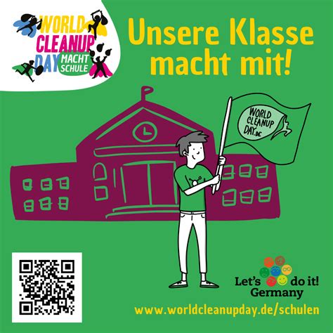 die mittelschule burgau macht sauber bayern world cleanup day
