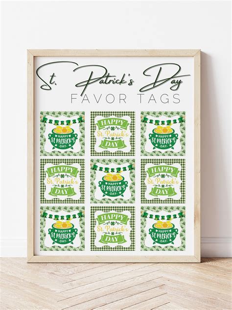 printable st patricks day tags sweet pea