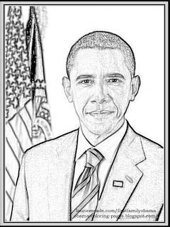obama family coloring pages  presidential official full page coloring