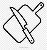 Board Chopping Line Clipart Coloring Pinclipart sketch template