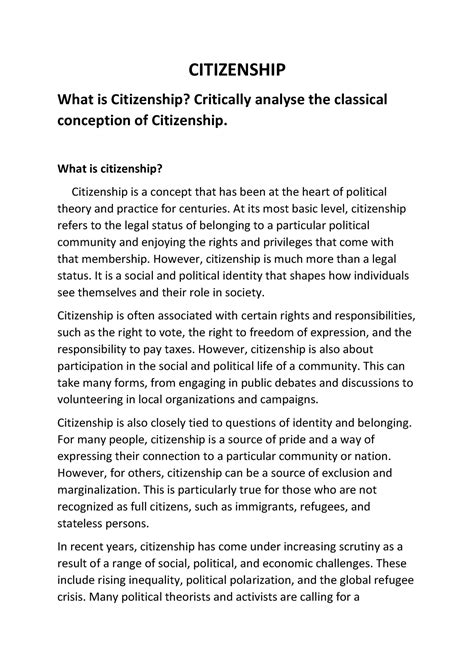 citizenship   citizenship citizenship   concept      heart