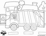 Blippi Garbage Excavator Coloringonly 1642 Template Fireman Dxf sketch template