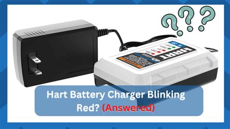 hart battery charger blinking red answered hookedontool