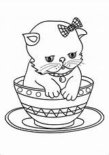 Ausmalbilder Katze Katzen Malvorlagen Kawaii Ausmalen Tiere sketch template