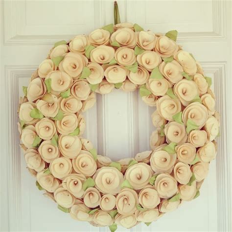 shaved wood floral wreaths naked photo