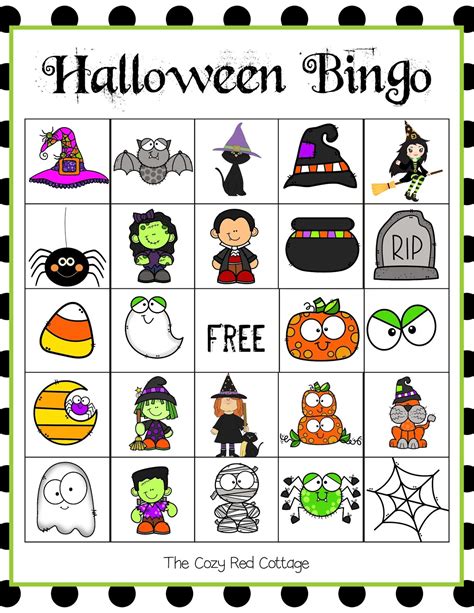 printable halloween bingo cards   players  printable