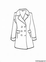 Coat Coloring Winter Jacket Pages Handprint Trench Drawing Color Getdrawings Getcolorings Print Colorings Sketchite 51kb 750px sketch template