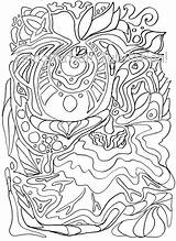 Zen Zentangle sketch template