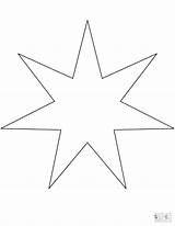 Star Coloring Pages Points Supercoloring Categories sketch template