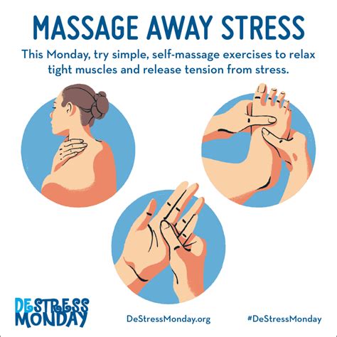 relieve stress this monday with self massage destress monday