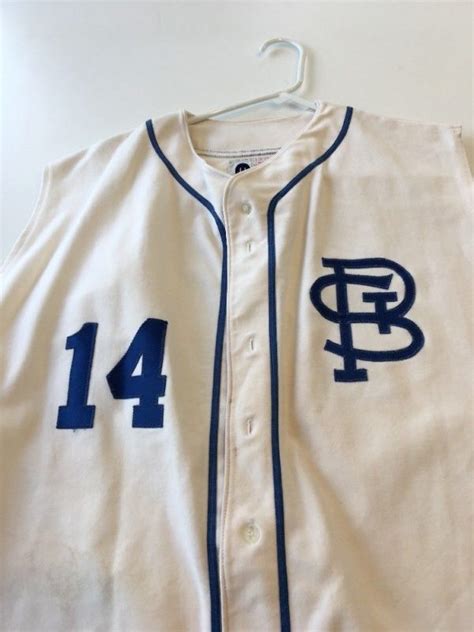 game worn  st petersburg trojans baseball jersey  size large
