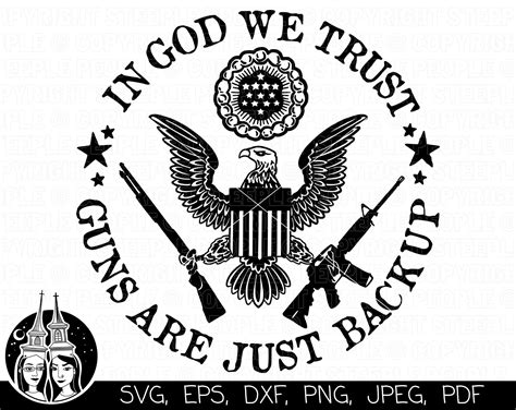 In God We Trust Svg Patriotic Svg 2nd Amendment Svg Etsy