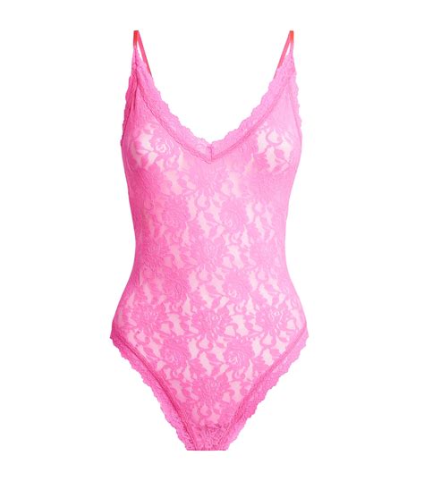 Hanky Panky Pink Lace Thong Bodysuit Harrods Uk