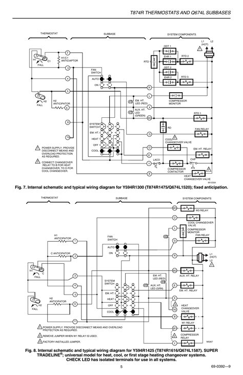 honeywell stc wiring diagram replacing honeywell ct  rthd thermostat