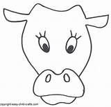 Cow Mask Template Printable Animal Farm Masks Face Templates Crafts Preschool Head Coloring Easy Child Pages Clipart Calendar Visit Printablee sketch template