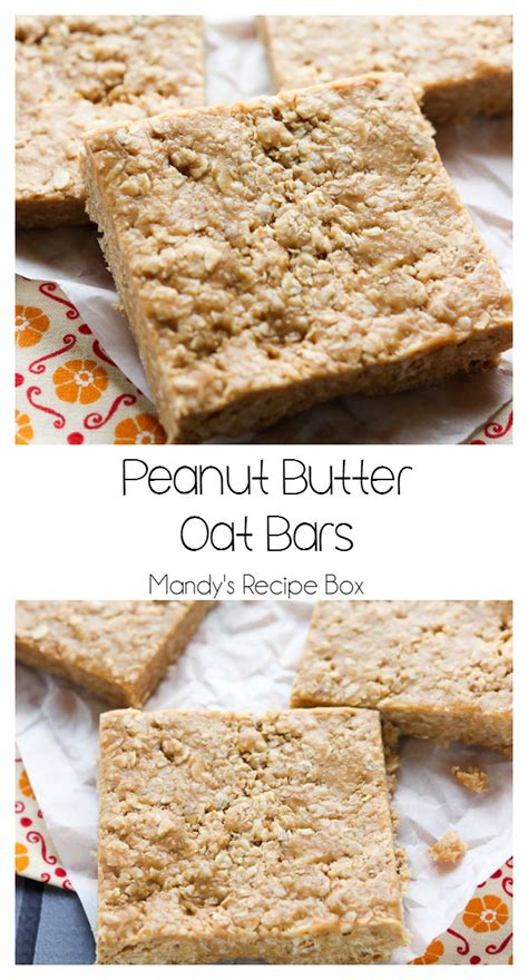 Peanut Butter Oat Bars Mandy S Recipe Box