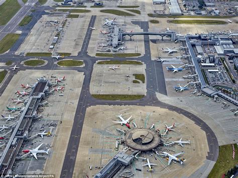 fascinating aerial photographs show londons gatwick airport  youve