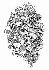 Doodle Invasion Coloring Book Kerby Rosanes Doodles Drawings Behance Adult Pages Filipino Designstack Books Howling Pact Tumblr Illustrations Color Via sketch template