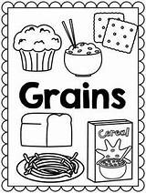 Food Groups Group Grains Coloring Pages Healthy Kids Preschool Grain Myplate Printable Kindergarten Activities Worksheets Nutrition School Eating Plate Breads sketch template