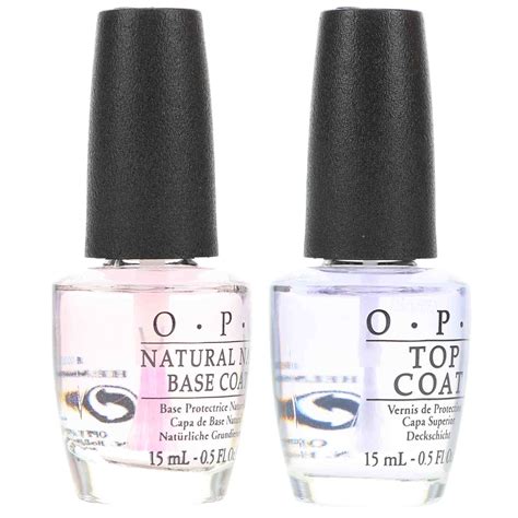 opi top coat  oz  opi natural nail base coat  oz combo pack