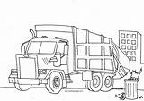 Truck Coloring Garbage Trash Pages Drawing Kids Plow Colouring Trucks Printable Ausmalen Fire Print Kinder Für Tonka Zum Peterbilt Big sketch template