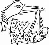Kolorowanka Bocian Storch Bociany Kolorowanki Stork Bringt Neues Ausmalbilder Ptaki Druku Dzieci sketch template