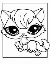Coloring Lps Pages Color Shop Pet Littlest Cats Kids sketch template