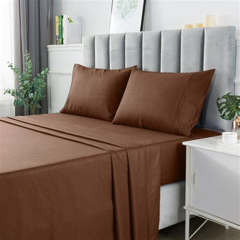 luxury microfiber twin size sheets  piece deep pocket fitted bed