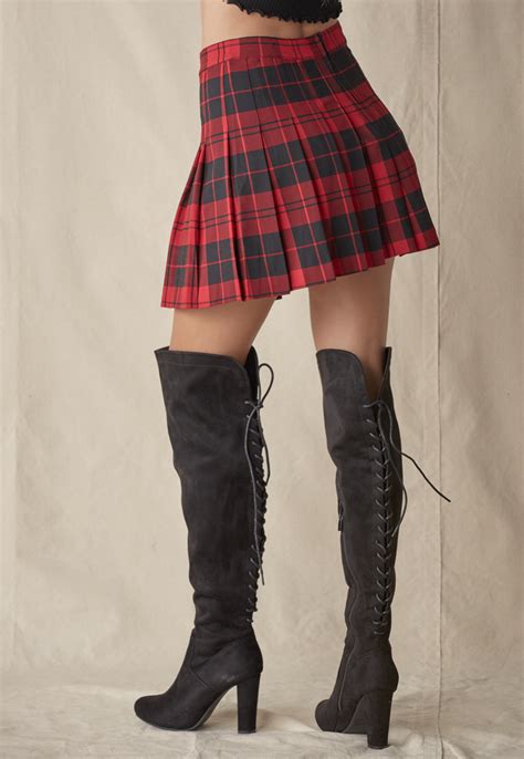 plaid pleated mini skirt shop best sellers at papaya clothing