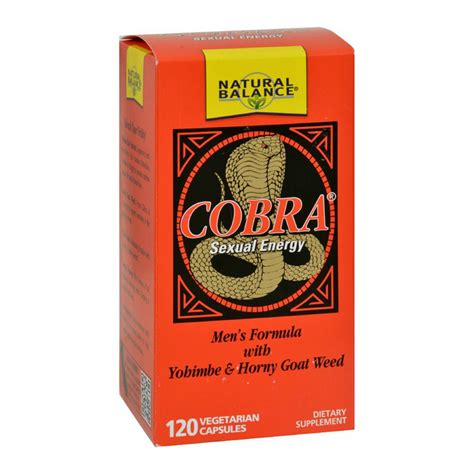 natural balance cobra sexual energy vegetarian capsules 120 ea