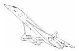 Concorde Concord sketch template