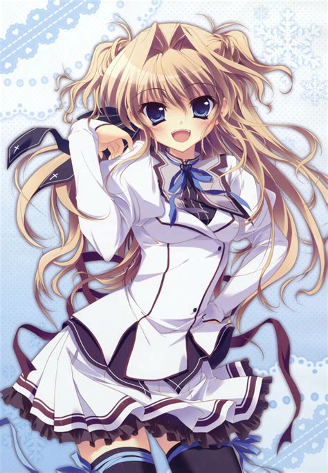 safebooru 1girl d absurdres blonde hair hair intakes hair ribbon