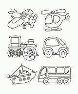 Coloring Transportation Pages Printable Vehicles Toddlers Transport Preschool Drawing Printables Cars Kids Color Sheets Toddler Book Wuppsy Colouring Print Crafts sketch template