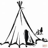 Tent Coloring Teepee Drawing Pages Tipi Nomads Clipart Nomadic Printable Color Houses Native Getdrawings American Online Printables Camping Getcoloringpages Clipground sketch template