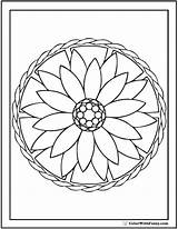 Coloring Pages Flower Pattern Shape Fibonacci Color Shapes Printable Getcolorings Print Getdrawings Adults Squares Colorwithfuzzy sketch template