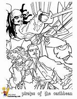 Caribbean Pages Pirates Coloring Pirate Jack Sparrow Print Yescoloring Book sketch template