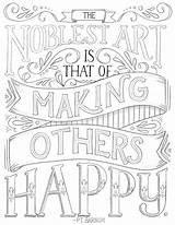 Coloring Pages Typography Just Quotes Colouring People Tomiannie sketch template