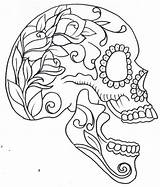 Skull Sugarskull Skulls Skeleton Mandala Toten источник sketch template