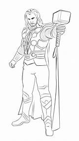 Thor Printable Coloring Pages Getdrawings sketch template