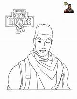 Shock Trooper Royale Fortnite Battle Coloring Game Print Pages sketch template